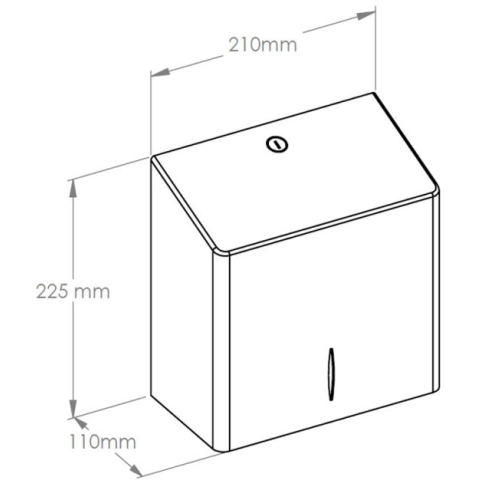 Pojemnik na papier toaletowy MINI matowy Merida Stella R10 Advanced